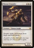 Glossy Finish Mirrodin Besieged Mirran Crusader ( #14 )