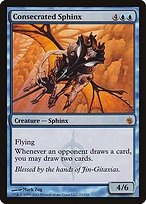Glossy Finish Mirrodin Besieged Consecrated Sphinx ( #21 )