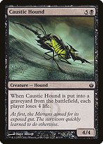 Glossy Finish Mirrodin Besieged Caustic Hound ( #40 )