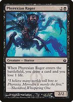Glossy Finish Mirrodin Besieged Phyrexian Rager ( #51 )