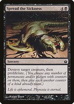Glossy Finish Mirrodin Besieged Spread the Sickness ( #56 )