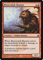 Glossy Finish Mirrodin Besieged Blisterstick Shaman ( #58 )