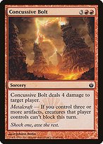 Glossy Finish Mirrodin Besieged Concussive Bolt ( #60 )