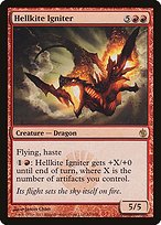 Glossy Finish Mirrodin Besieged Hellkite Igniter ( #65 )
