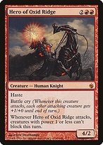 Glossy Finish Mirrodin Besieged Hero of Oxid Ridge ( #66 )