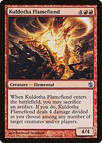 Glossy Finish Mirrodin Besieged Kuldotha Flamefiend ( #69 )