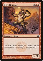 Glossy Finish Mirrodin Besieged Ogre Resister ( #72 )