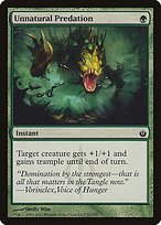 Glossy Finish Mirrodin Besieged Unnatural Predation ( #93 )