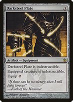 Glossy Finish Mirrodin Besieged Darksteel Plate ( #104 )