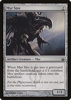 Glossy Finish Mirrodin Besieged Myr Sire ( #116 )