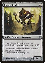 Glossy Finish Mirrodin Besieged Pierce Strider ( #123 )
