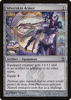 Glossy Finish Mirrodin Besieged Silverskin Armor ( #132 )