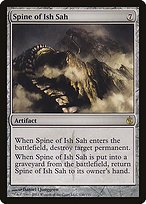 Glossy Finish Mirrodin Besieged Spine of Ish Sah ( #136 )