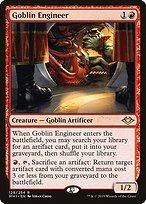 Glossy Finish Modern Horizons Goblin Engineer ( #128 )