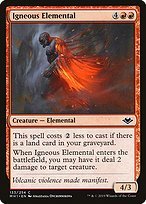 Glossy Finish Modern Horizons Igneous Elemental ( #133 )
