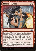 Glossy Finish Modern Horizons Throes of Chaos ( #150 )