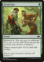 Glossy Finish Modern Horizons Elvish Fury ( #162 )