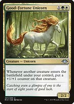 Glossy Finish Modern Horizons Good-Fortune Unicorn ( #201 )