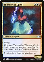 Glossy Finish Modern Horizons Thundering Djinn ( #215 )