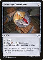 Glossy Finish Modern Horizons Talisman of Conviction ( #230 )