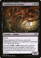 Matte Finish Modern Horizons 2 Archfiend of Sorrows ( #74 )