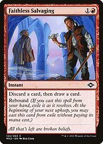 Matte Finish Modern Horizons 2 Faithless Salvaging ( #122 )