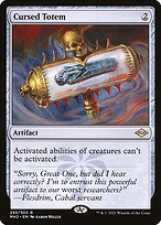 Matte Finish Modern Horizons 2 Cursed Totem ( #295 )