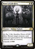 Matte Finish Modern Horizons 2 Priest of Fell Rites ( #372 )