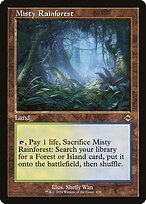 Matte Finish Modern Horizons 2 Misty Rainforest ( #438 )