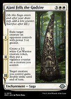 Glossy Finish Modern Horizons 3 Ajani Fells the Godsire ( #19 )
