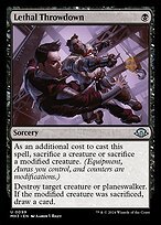 Glossy Finish Modern Horizons 3 Lethal Throwdown ( #99 )