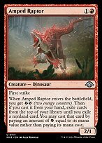 Glossy Finish Modern Horizons 3 Amped Raptor ( #114 )