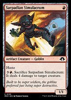 Glossy Finish Modern Horizons 3 Sarpadian Simulacrum ( #135 )