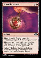 Glossy Finish Modern Horizons 3 Unstable Amulet ( #142 )
