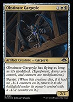 Glossy Finish Modern Horizons 3 Obstinate Gargoyle ( #195 )