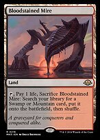 Glossy Finish Modern Horizons 3 Bloodstained Mire ( #216 )