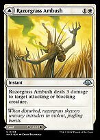 Glossy Finish Modern Horizons 3 Razorgrass Ambush // Razorgrass Field ( #238 )