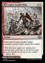 Glossy Finish Modern Horizons 3 Legion Leadership // Legion Stronghold ( #255 )