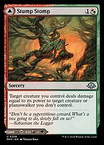 Glossy Finish Modern Horizons 3 Stump Stomp // Burnwillow Clearing ( #259 )