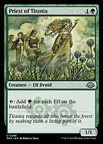 Glossy Finish Modern Horizons 3 Priest of Titania ( #286 )