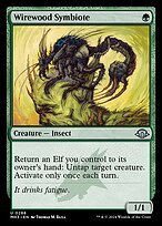 Glossy Finish Modern Horizons 3 Wirewood Symbiote ( #288 )