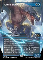 Glossy Finish Modern Horizons 3 Volatile Stormdrake ( #329 )