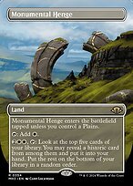 Glossy Finish Modern Horizons 3 Monumental Henge ( #354 )