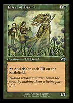 Glossy Finish Modern Horizons 3 Priest of Titania ( #428 )