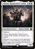 Glossy Finish Innistrad: Midnight Hunt Adeline, Resplendent Cathar ( #1 )