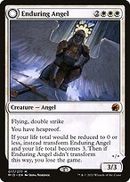 Glossy Finish Innistrad: Midnight Hunt Enduring Angel // Angelic Enforcer ( #17 )