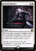 Glossy Finish Innistrad: Midnight Hunt Fateful Absence ( #18 )