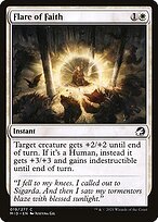 Glossy Finish Innistrad: Midnight Hunt Flare of Faith ( #19 )