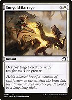 Glossy Finish Innistrad: Midnight Hunt Sungold Barrage ( #36 )