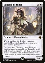 Glossy Finish Innistrad: Midnight Hunt Sungold Sentinel ( #37 )